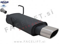 Peugeot 206 / (98-09) / športni izpušni lonec / 1x 135x75mm