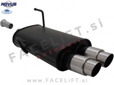 Peugeot 206 / (98-09) / športni izpušni lonec / 2x 76mm / GP-Design