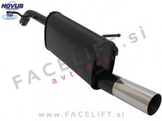 Peugeot 207 06-13 športni izpušni lonec 1x 76mm RL-Design Peugeot 207 06-13 športni izpušni lonec 1x 76mm RL-Design