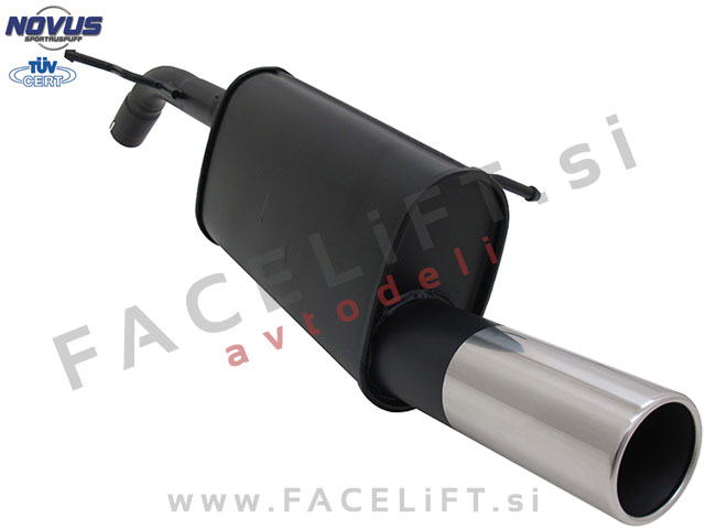 Peugeot 207 06-13 športni izpušni lonec 1x 90mm Peugeot 207 06-13 športni izpušni lonec 1x 90mm