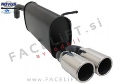 Peugeot 207 / (06-13) / športni izpušni lonec / 2x 76mm Peugeot 207 / (06-13) / športni izpušni lonec / 2x 76mm