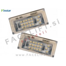 Mini Cooper R50 R52 R53 01-08 LED osvetlitev registrske tablice z ohišjem