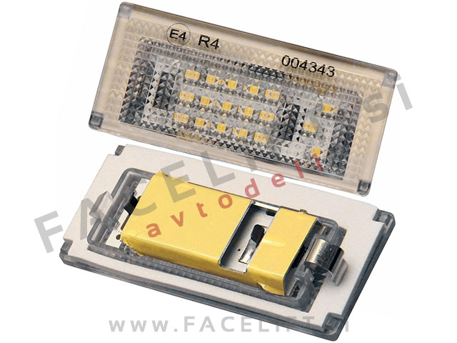 Mini Cooper R50 R52 R53 01-08 LED osvetlitev registrske tablice z ohišjem