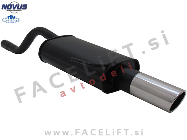 Renault Clio 2 98-05 športni izpušni lonec 1x 90mm SR-Design