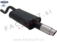Renault Clio 2 98-05 športni izpušni lonec 1x 76mm GP-Design Renault Clio 2 98-05 športni izpušni lonec 1x 76mm GP-Design