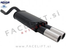 Renault Clio 2 98-05 športni izpušni lonec 2x 76mm Renault Clio 2 98-05 športni izpušni lonec 2x 76mm
