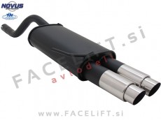 Renault Clio 2 / (98-05) / športni izpušni lonec / 2x 76mm / GP-Design