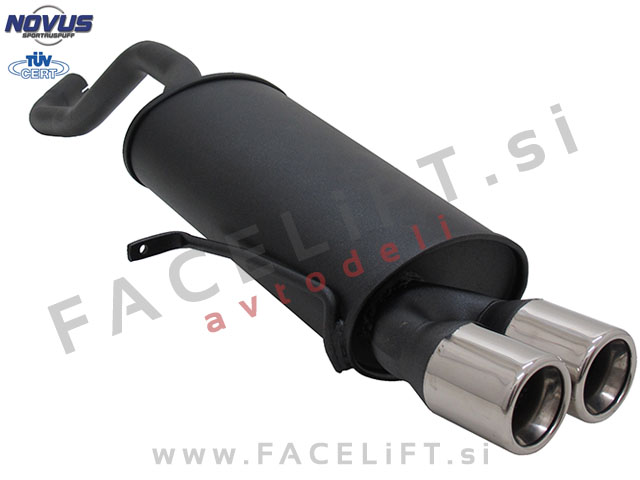 Renault Clio 3 05-12 športni izpušni lonec 2x 76mm Renault Clio 3 05-12 športni izpušni lonec 2x 76mm