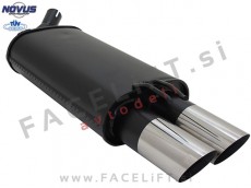 Renault Twingo 1 / C06 (93-07) / športni izpušni lonec / 2x 76mm / MS-Design