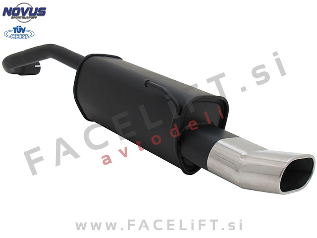 VW Lupo / 6E 6X (98-05) / športni izpušni lonec / 1x 135x75mm / DTM