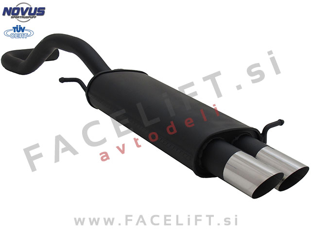 Seat Ibiza / 6K (93-99) / športni izpušni lonec / 2x 76mm / MS-Design Seat Ibiza / 6K (93-99) / športni izpušni lonec / 2x 76mm / MS-Design