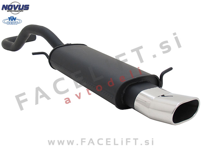 Seat Ibiza / 6K (93-99) / športni izpušni lonec / 1x 135x75mm / DTM Seat Ibiza / 6K (93-99) / športni izpušni lonec / 1x 135x75mm / DTM