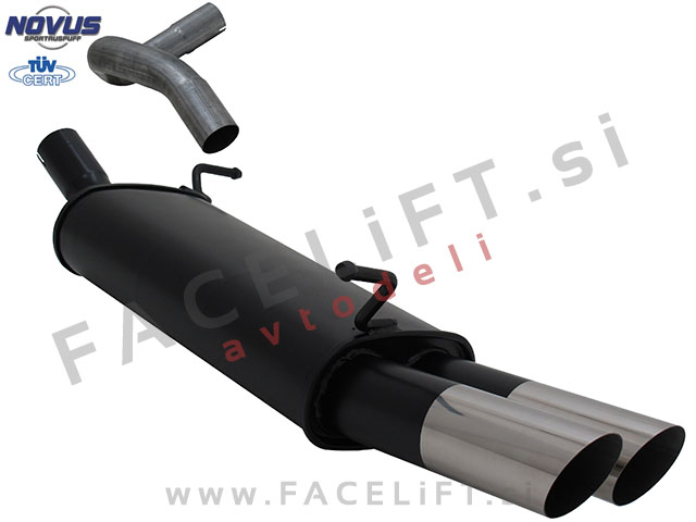 Seat Ibiza 6L 02-08 športni izpušni lonec 2x 76mm MS-Design Seat Ibiza 6L 02-08 športni izpušni lonec 2x 76mm MS-Design