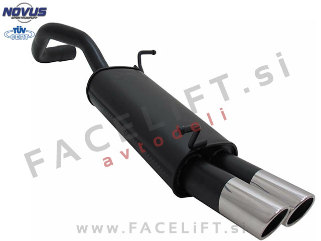 Seat Ibiza 6L 02-08 športni izpušni lonec 2x 76mm SR-Design