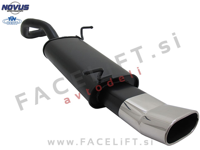 Seat Ibiza 6L 02-08 športni izpušni lonec 1x 135x75mm DTM