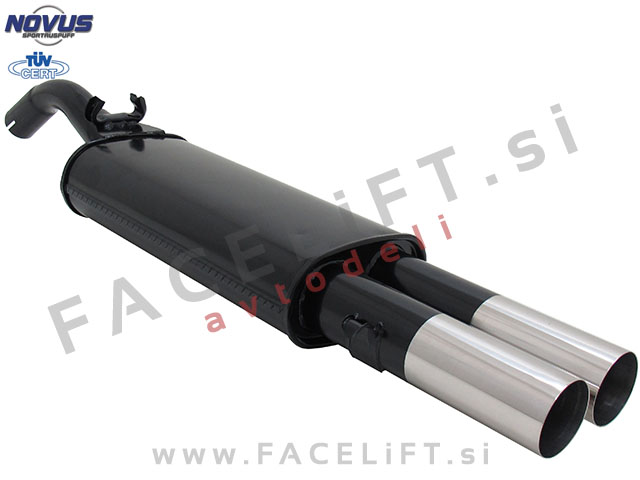 VW Golf 2 83-92 športni izpušni lonec 2x 76mm RL-Design VW Golf 2 83-92 športni izpušni lonec 2x 76mm RL-Design