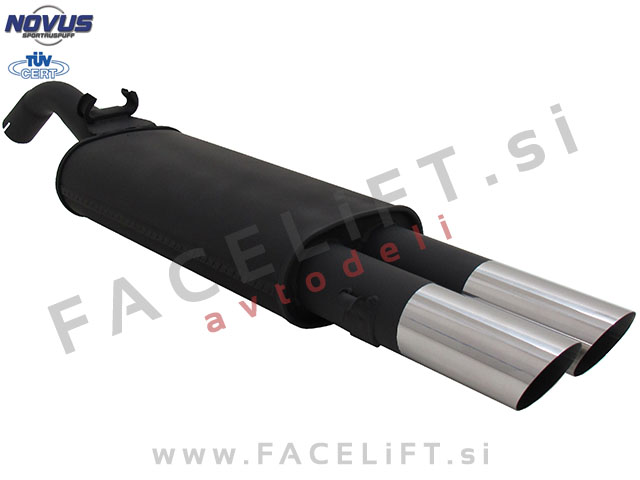 VW Golf 2 83-92 športni izpušni lonec 2x 76mm MS-Design