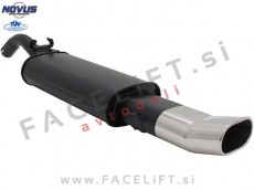 VW Golf 2 83-92 športni izpušni lonec 1x 135x75mm DTM