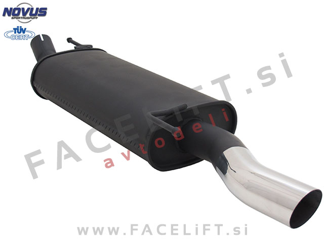 VW Golf 4 Cabriolet / 1E7 (98-02) / športni izpušni lonec / 1x 60mm / S-Design