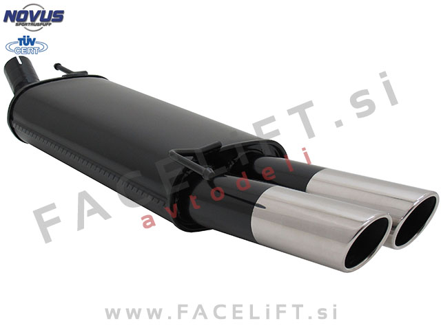 VW Golf 3 91-97 športni izpušni lonec 2x 76mm SR-Design