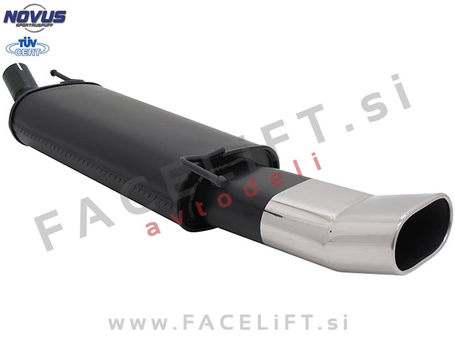 VW Golf 3 91-97 športni izpušni lonec 1x 135x75mm DTM