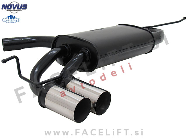 VW Golf 6 / 5K (08-13) / športni izpušni lonec / 2x 76mm / RL-Design