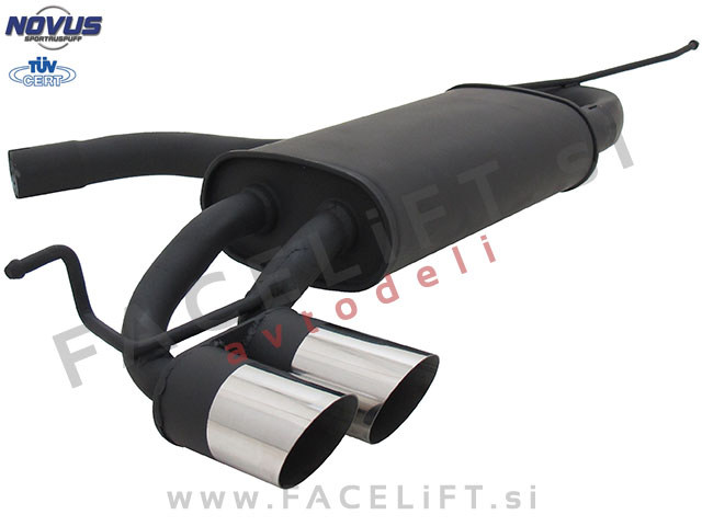 VW Golf Plus / 5M (05-09) / športni izpušni lonec / 2x 76mm / MS-Design