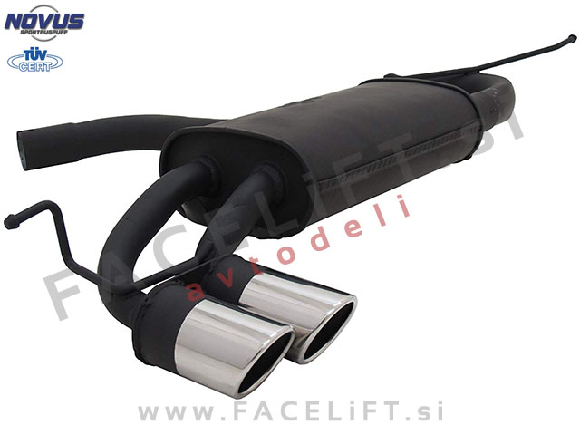 VW Golf 5 / 1K (03-08) / športni izpušni lonec / 2x 76mm / SR-Design