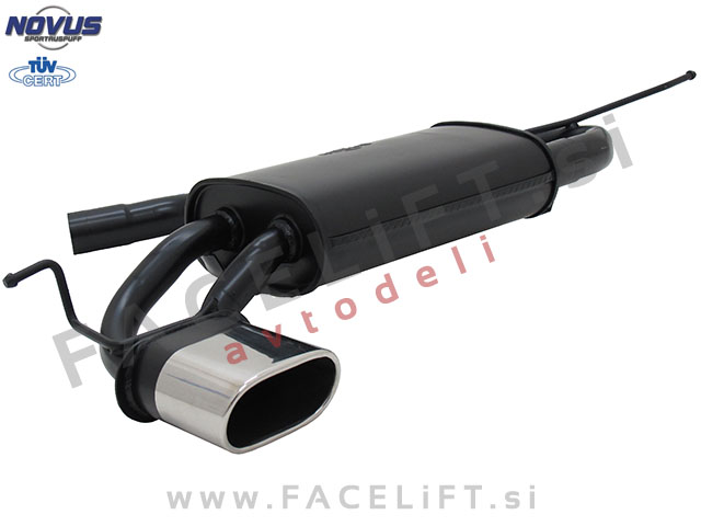 VW Golf 6 / 5K (08-13) / športni izpušni lonec / 1x 135x75mm