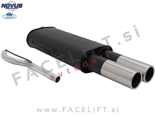 VW Passat / B4 3A (93-96) / športni izpušni lonec / 2x 76mm