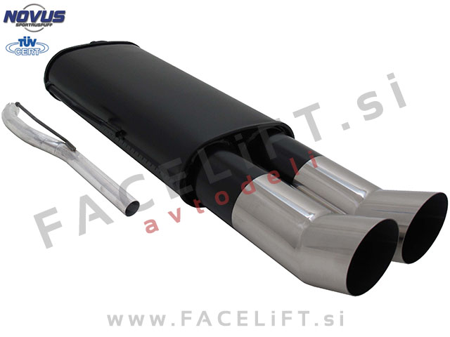 VW Passat / B3 35i (88-93) / športni izpušni lonec / 2x 90mm / DTM VW Passat / B3 35i (88-93) / športni izpušni lonec / 2x 90mm / DTM