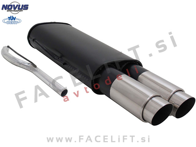 VW Passat / B4 3A (93-96) / športni izpušni lonec / 2x 90mm / GP-Design VW Passat / B4 3A (93-96) / športni izpušni lonec / 2x 90mm / GP-Design