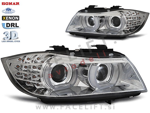 BMW 3 E90 E91 LCI 08-12 BI-Xenon žarometi DRL