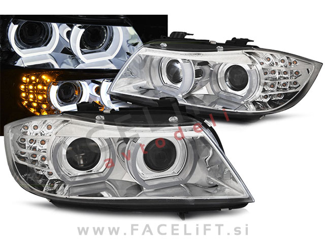 BMW 3 E90 E91 LCI 08-12 BI-Xenon žarometi DRL