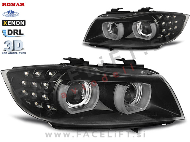 BMW 3 E90 E91 LCI 08-12 BI-Xenon žarometi DRL