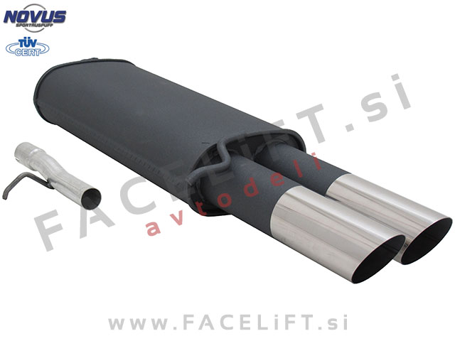 VW Passat / 3B (96-00) / športni izpušni lonec / 2x 76mm / MS-Design