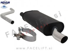 VW Polo / 86C (81-94) / športni izpušni lonec / 1x 60mm / S-Design