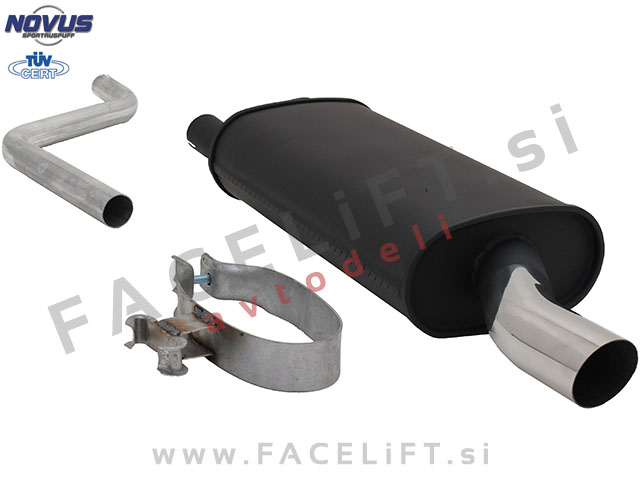 VW Polo / 86C (81-94) / športni izpušni lonec / 1x 60mm / S-Design