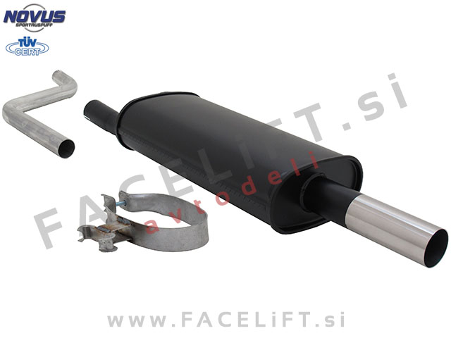 VW Polo / 86C (81-94) / športni izpušni lonec / 1x 60mm