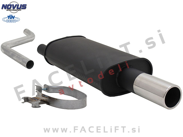 VW Polo / 86C (81-94) / športni izpušni lonec / 1x 76mm