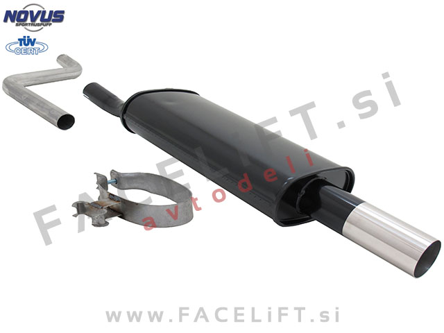 VW Polo / 86C (81-94) / športni izpušni lonec / 1x 76mm / RL-Design