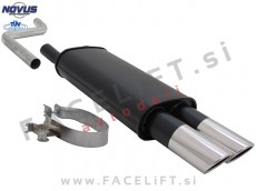 VW Polo / 86C (81-94) / športni izpušni lonec / 2x 76mm / SR-Design VW Polo / 86C (81-94) / športni izpušni lonec / 2x 76mm / SR-Design