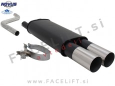 VW Polo / 86C (81-94) / športni izpušni lonec / 2x 90mm / RL-Design VW Polo / 86C (81-94) / športni izpušni lonec / 2x 90mm / RL-Design
