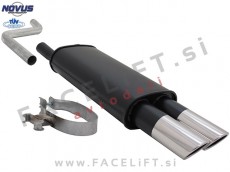 VW Polo / 86C (81-94) / športni izpušni lonec / 2x 90mm / SR-Design VW Polo / 86C (81-94) / športni izpušni lonec / 2x 90mm / SR-Design