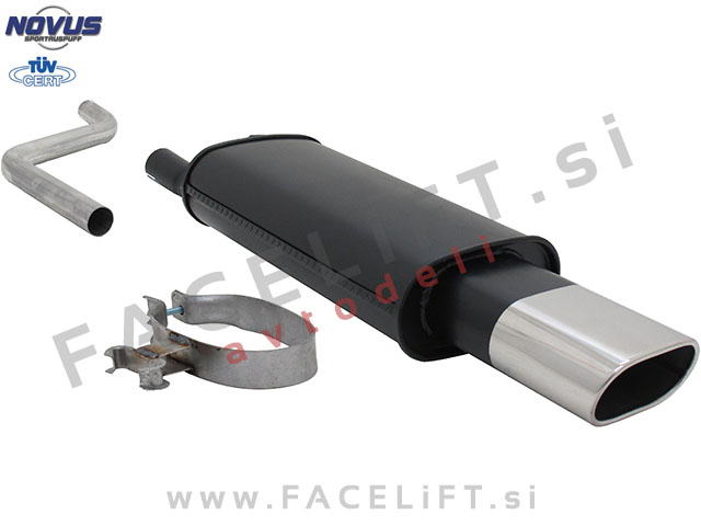 VW Polo / 86C (81-94) / športni izpušni lonec / 1x 135x75mm VW Polo / 86C (81-94) / športni izpušni lonec / 1x 135x75mm