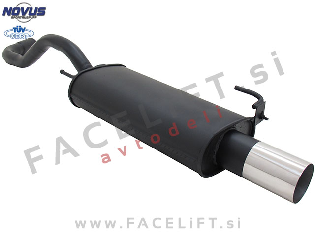 VW Polo 6N 6N2 94-01 športni izpušni lonec 1x 90mm RL-Design VW Polo 6N 6N2 94-01 športni izpušni lonec 1x 90mm RL-Design
