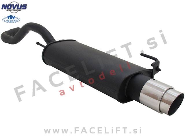 VW Polo 6N 6N2 94-01 športni izpušni lonec 1x 103mm GP-Design VW Polo 6N 6N2 94-01 športni izpušni lonec 1x 103mm GP-Design
