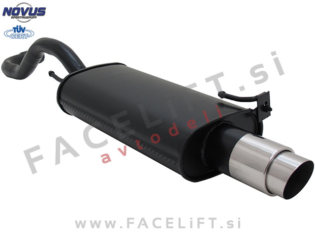 VW Polo 6N 6N2 94-01 športni izpušni lonec 1x 90mm GP-Design