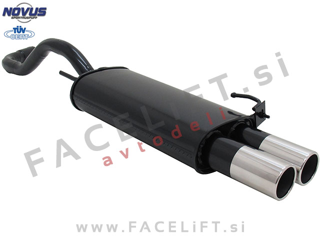 VW Polo 6N 6N2 94-01 športni izpušni lonec 2x 76mm