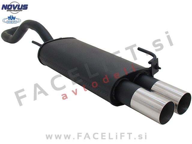 VW Polo 6N 6N2 94-01 športni izpušni lonec 2x 76mm RL-Design